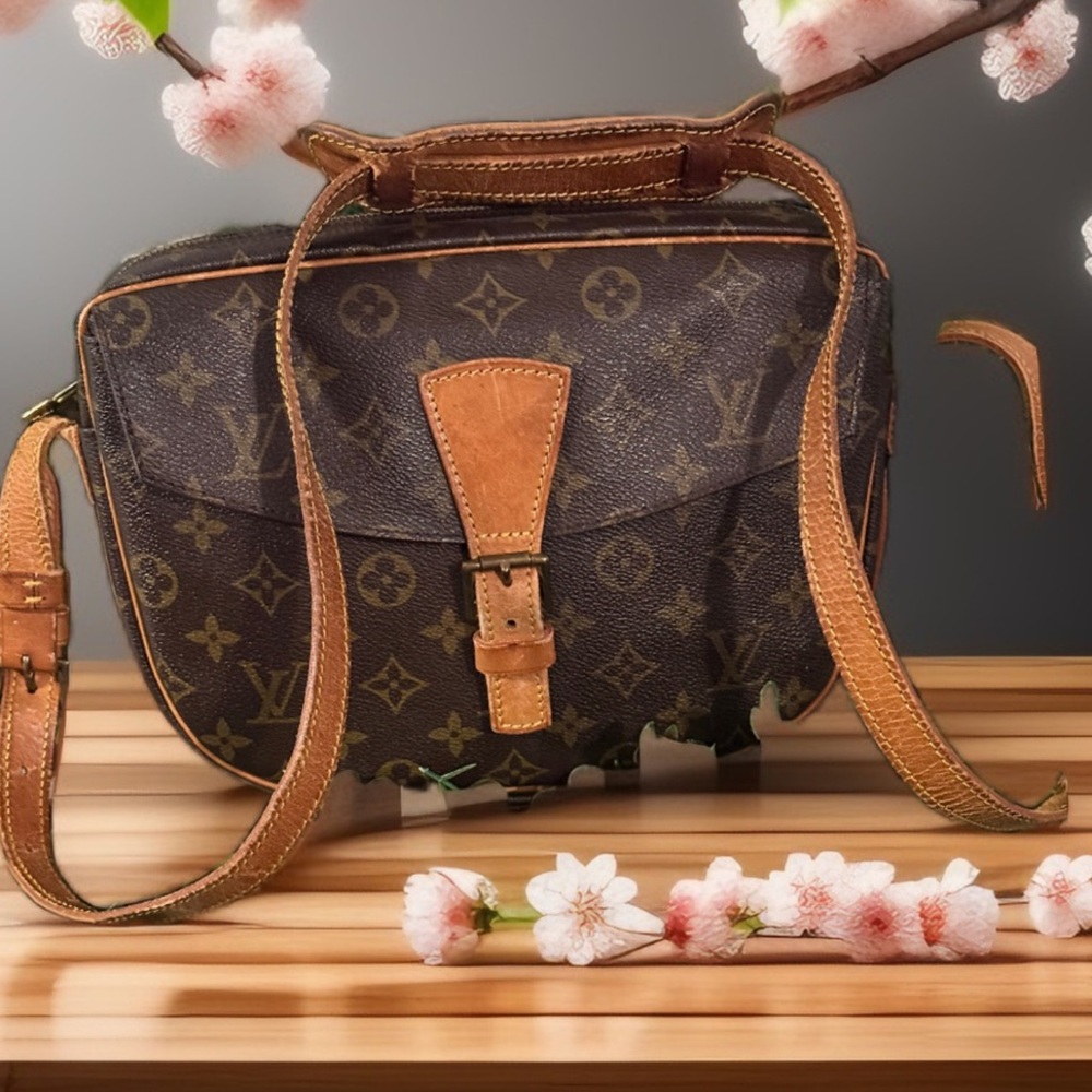 Louis Vuitton Monogram Crossbody Bag in Brown and Tan
